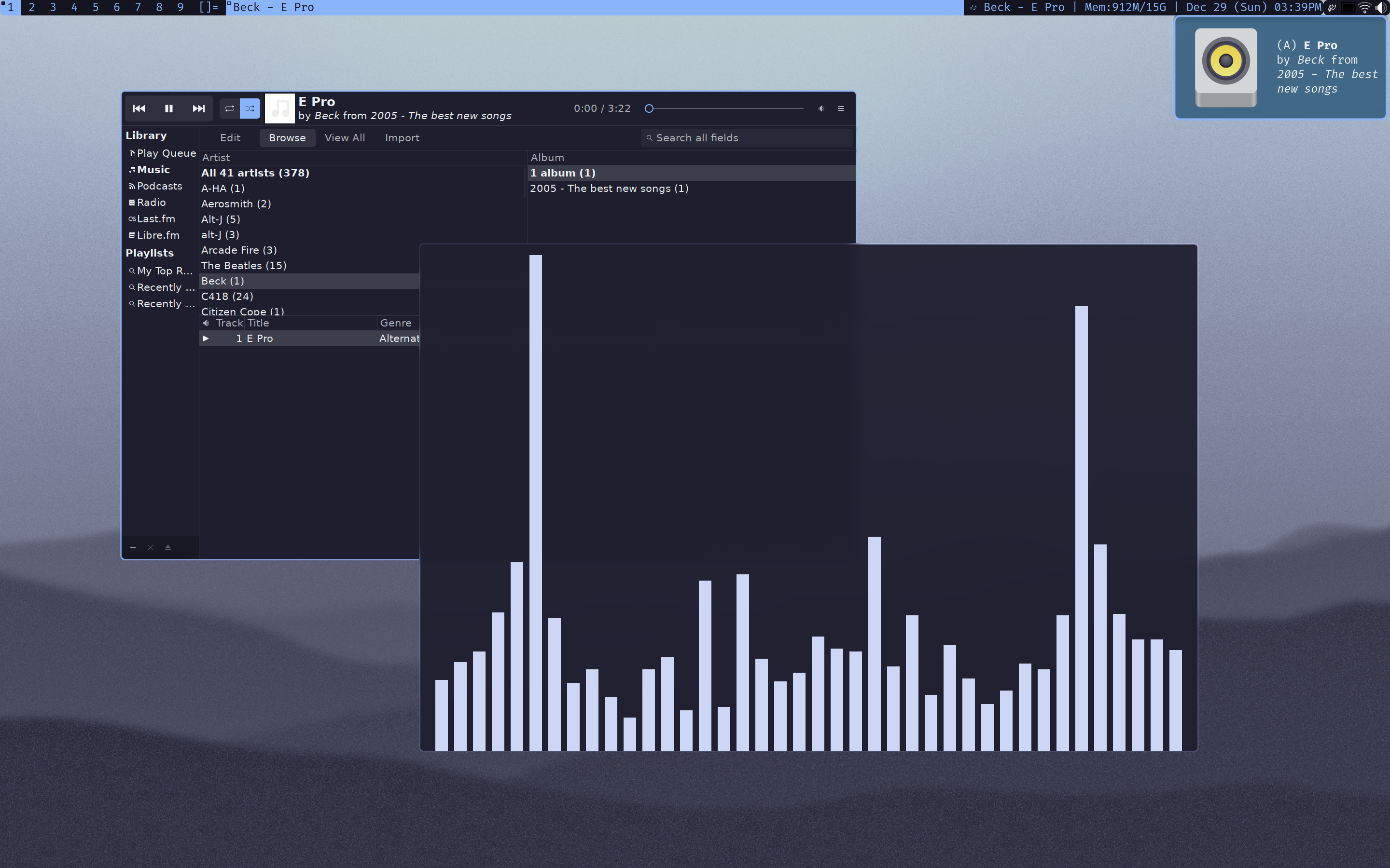 [dwm] break from the hyprland rices. Catppuccin Mocha Dwm on Void linux ...
