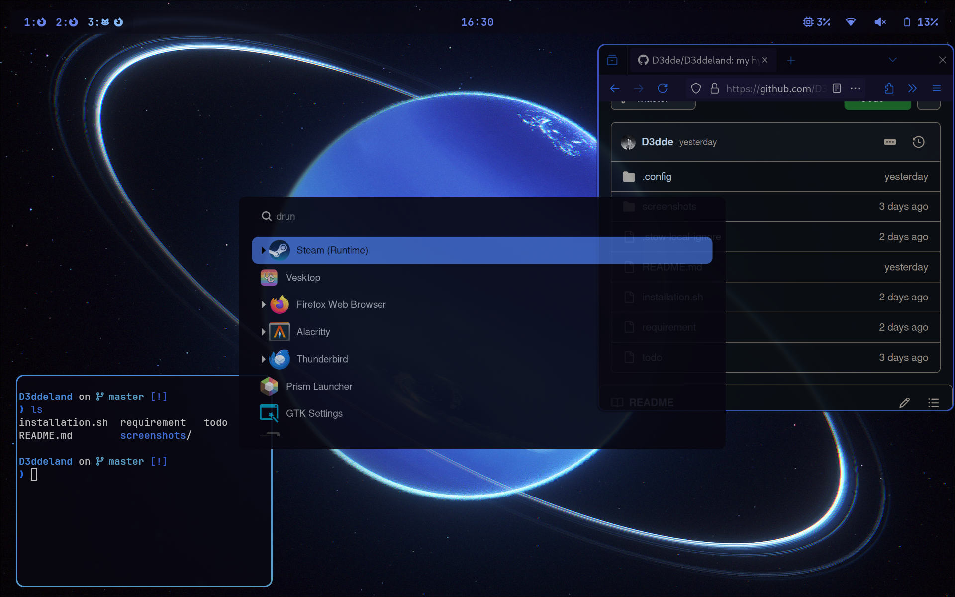 [Hyprland] Here’s my first rice after being on Linux for a few months ...