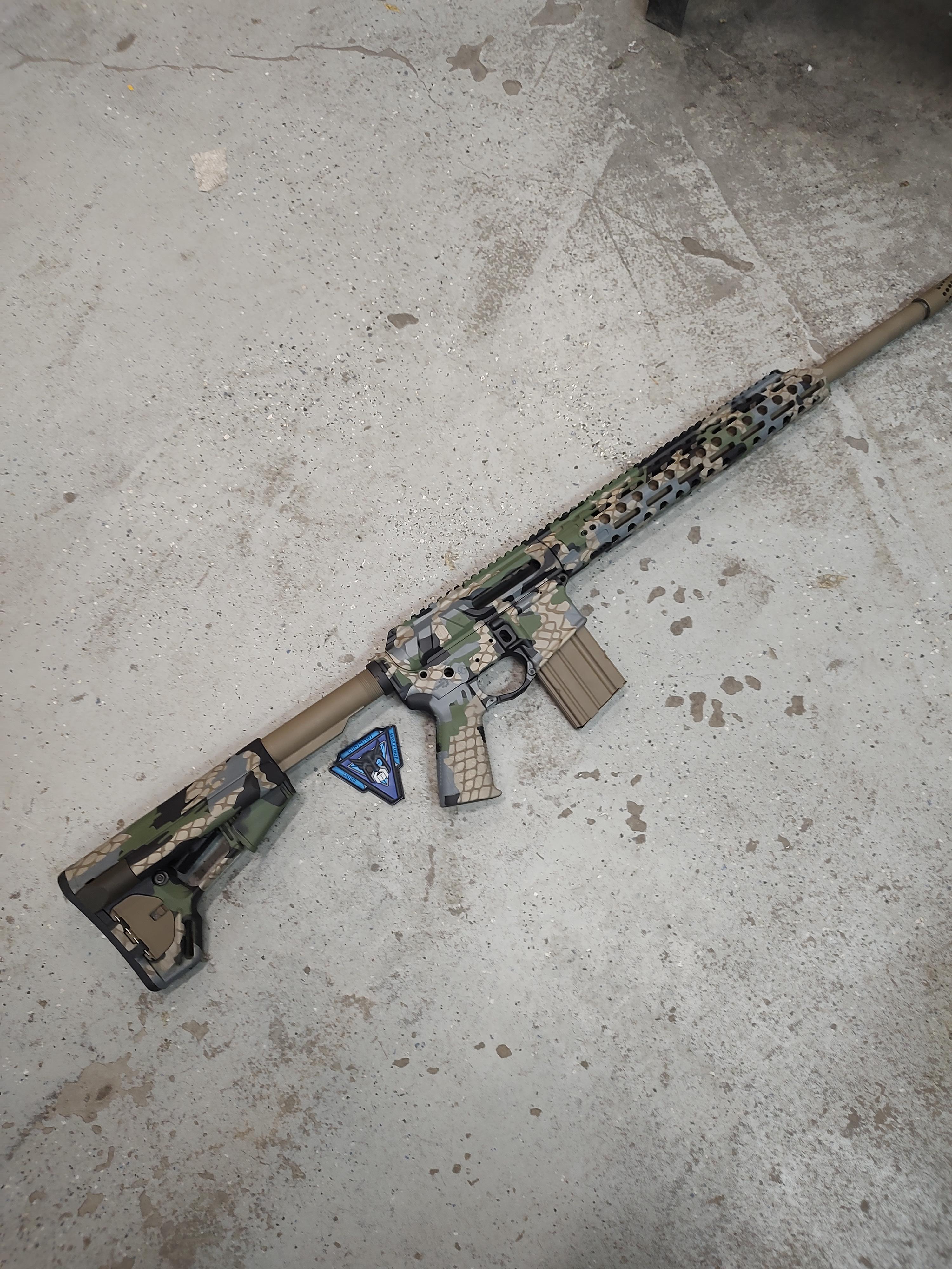 Kuiu camo we did for a customer on his hunting rifle. | Scrolller