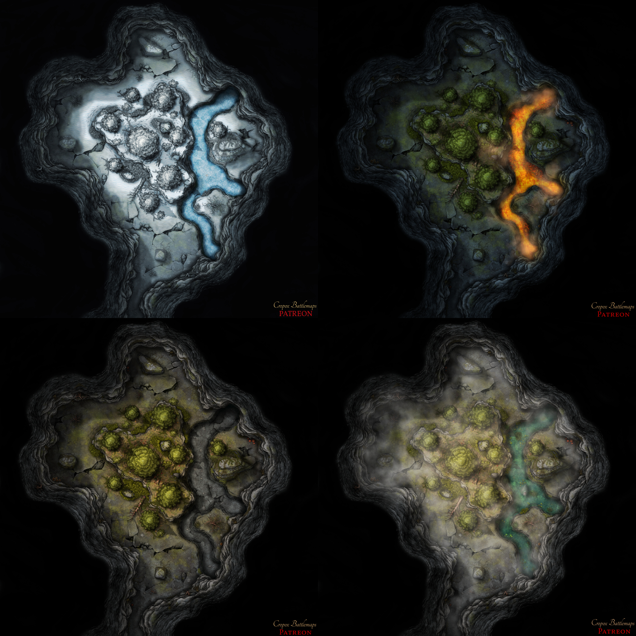 Lake House [20x20] battle map - 2 versions | Scrolller