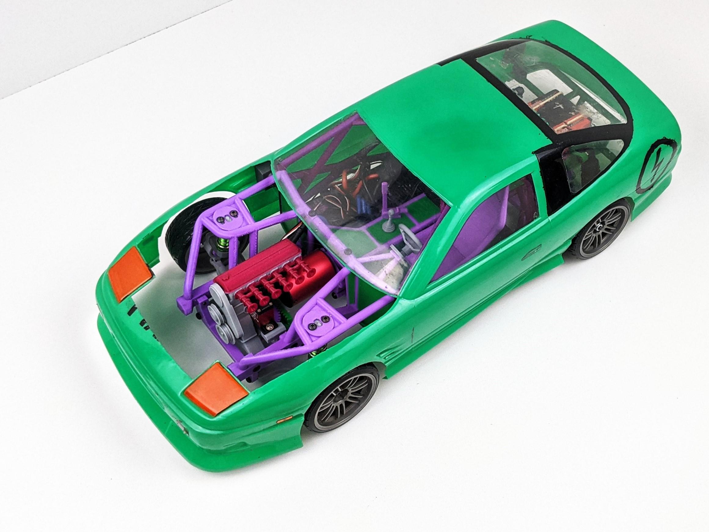 180sx Frame Rails 180sx and 3d printed tube frame drift chassis | Scrolller