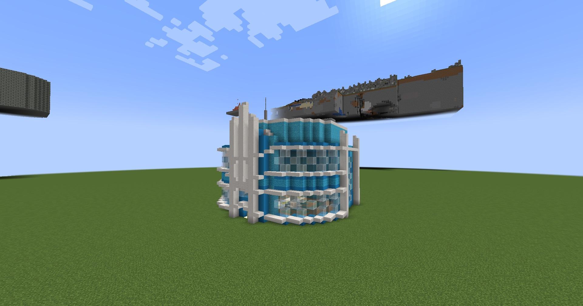 A Streamline Moderne building I made | Scrolller