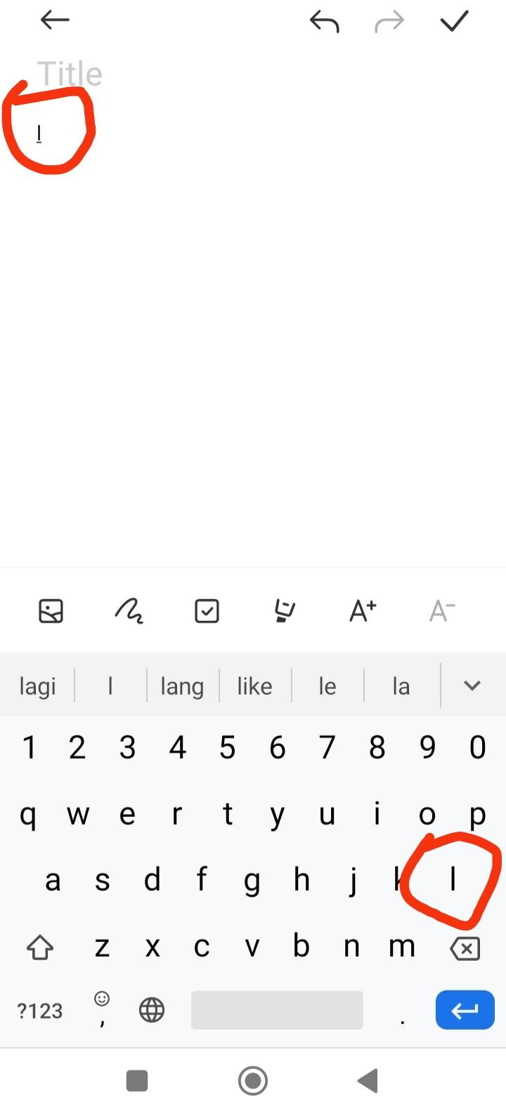 How do you recognize the capital I and small I of the keyboard if it is ...