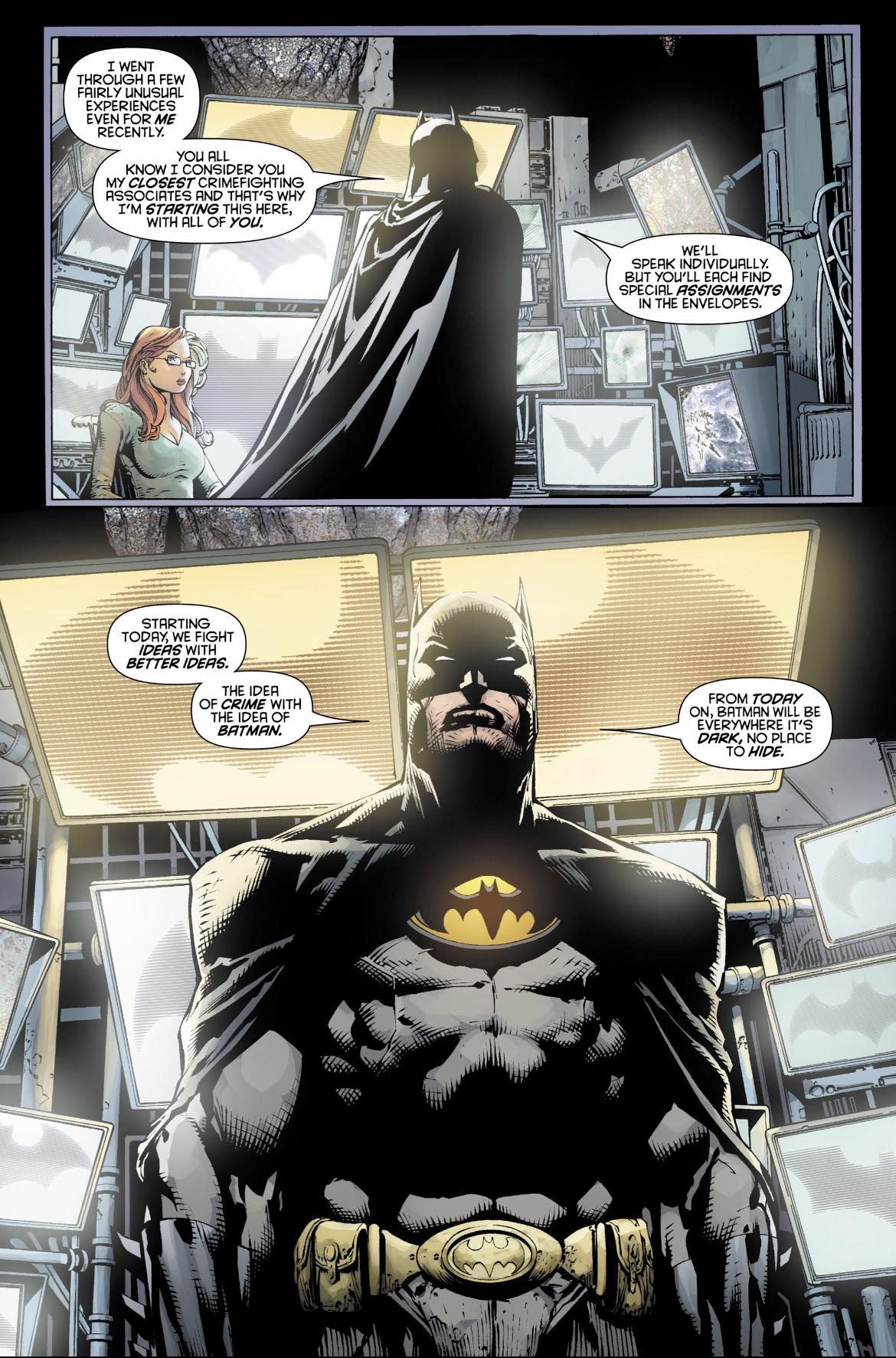 [Comic Excerpt] Batman returns from the “dead” and assembles his core ...