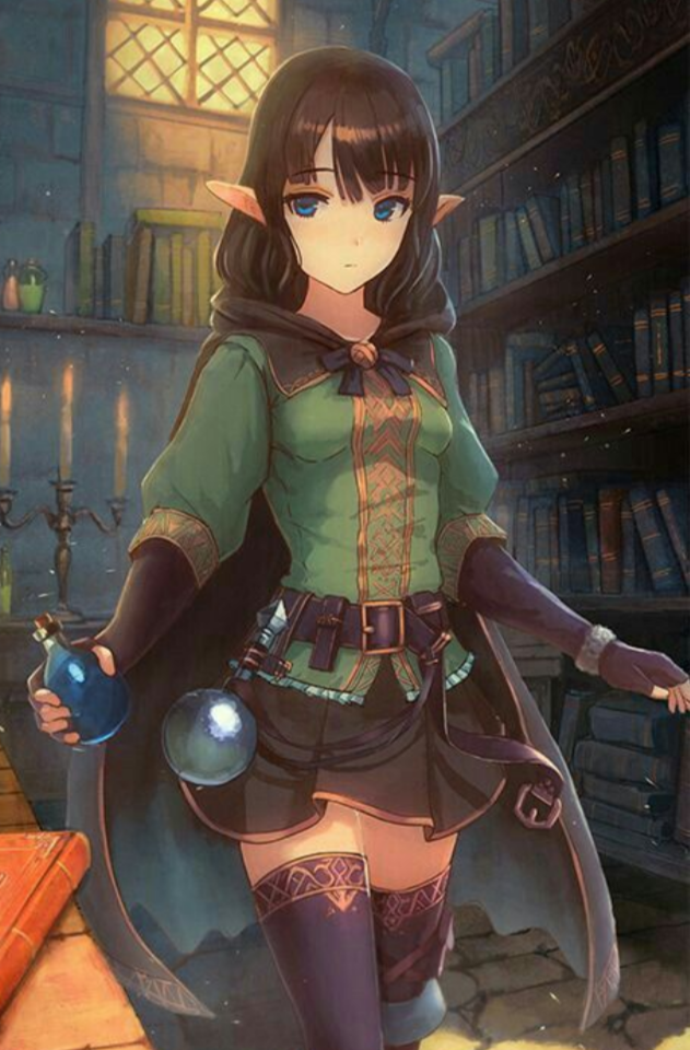 Fantasy female characters including redheads, elves, and blue-skinned women for a body swap and possession RP.