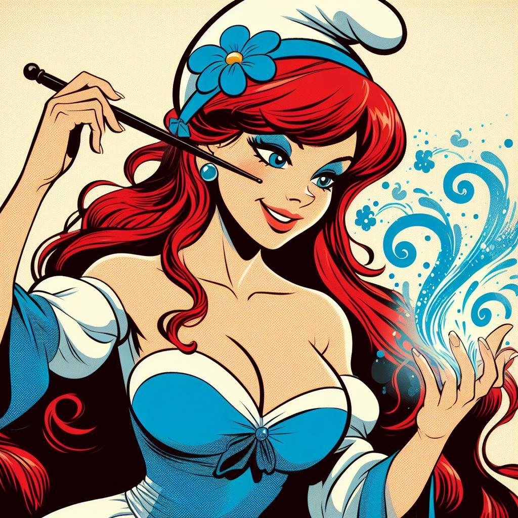 AI art of beautiful women including ahegao faces, curvy figures in bikinis, and pop culture characters.
