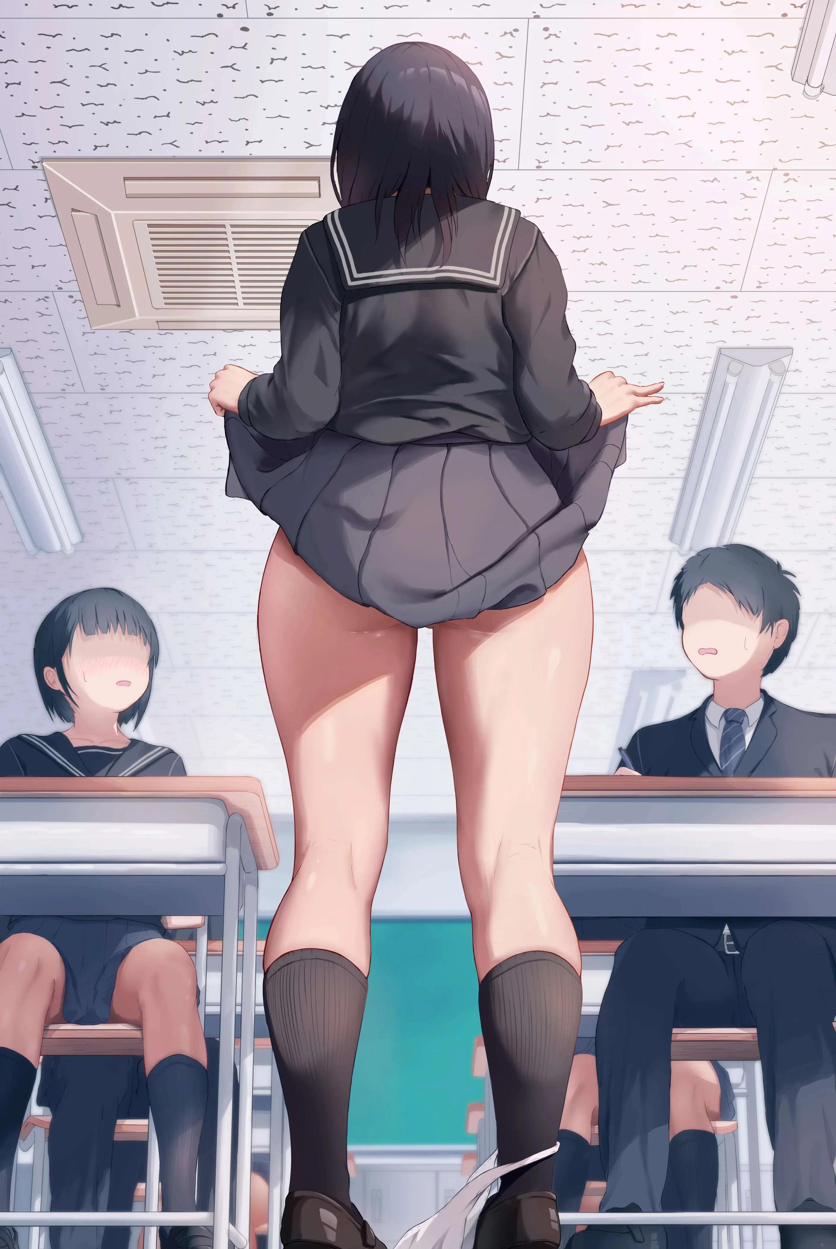 Hentai digital art of monster girls and humans in sexual poses, including a blonde woman and a white-haired gothic woman.