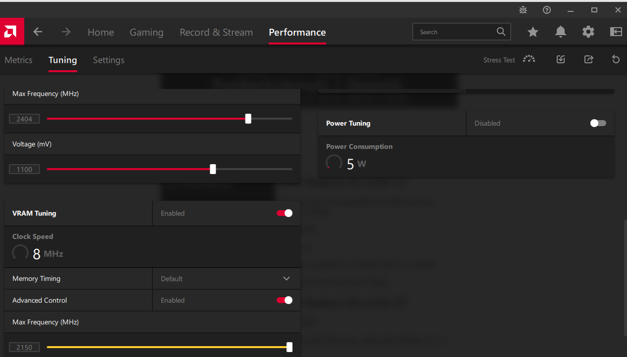 Scrolller Settings 6700XT Undervolt at these settings | Scrolller