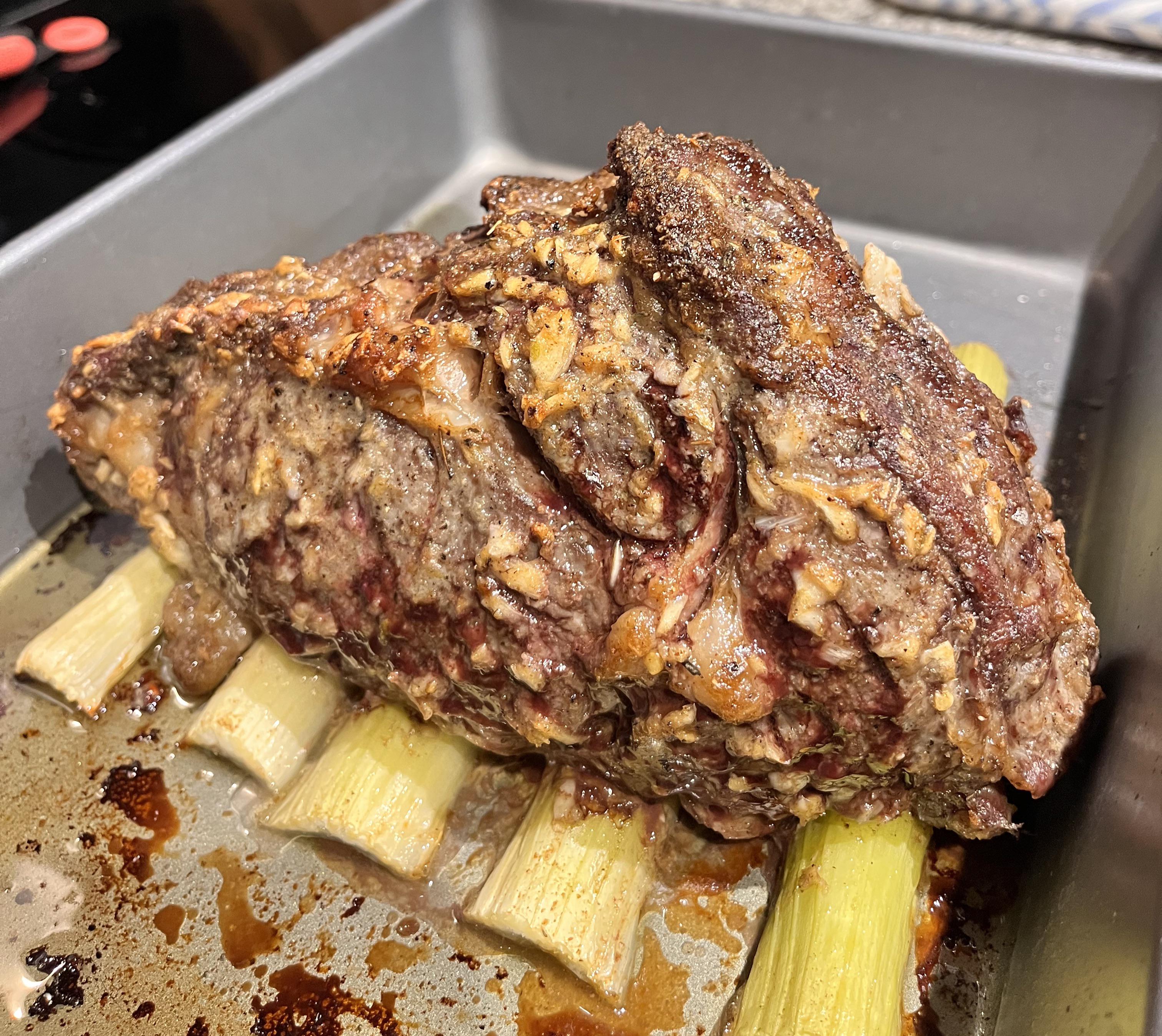 [homemade] dry aged prime rib and sweet potato fries | Scrolller