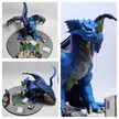 A Blue Dragon playing D&D! 3D printed and free stl info in comments :D