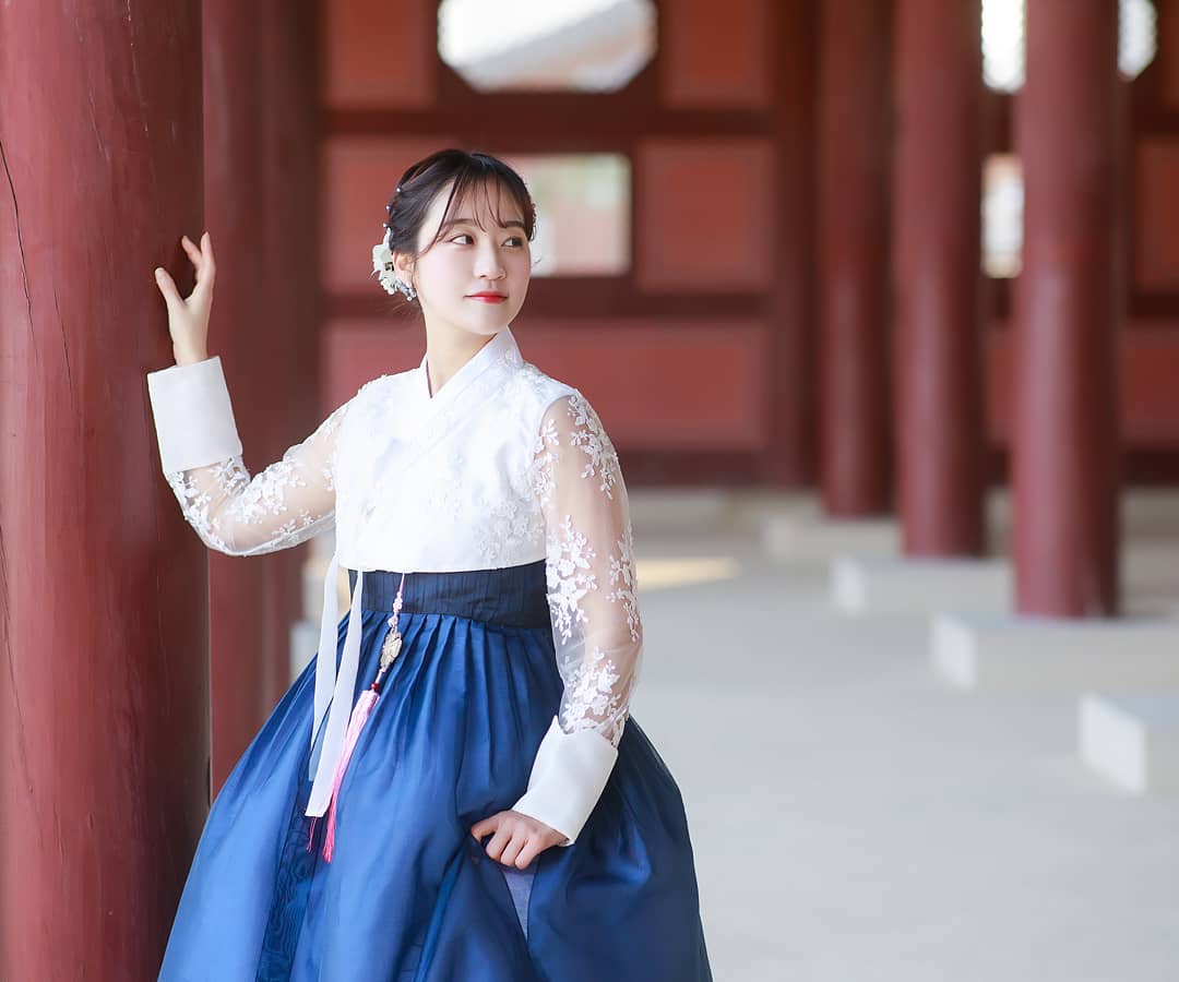 A Korean girl wearing the hanbok (in South Korea) or Chosŏn-ot (in North Korea), the traditional Korean clothes. "Hanbok" literally means "Korean clothing". Early forms of hanbok can be seen in the art of Goguryeo (now North Korea) tomb murals dating to the 5th century.