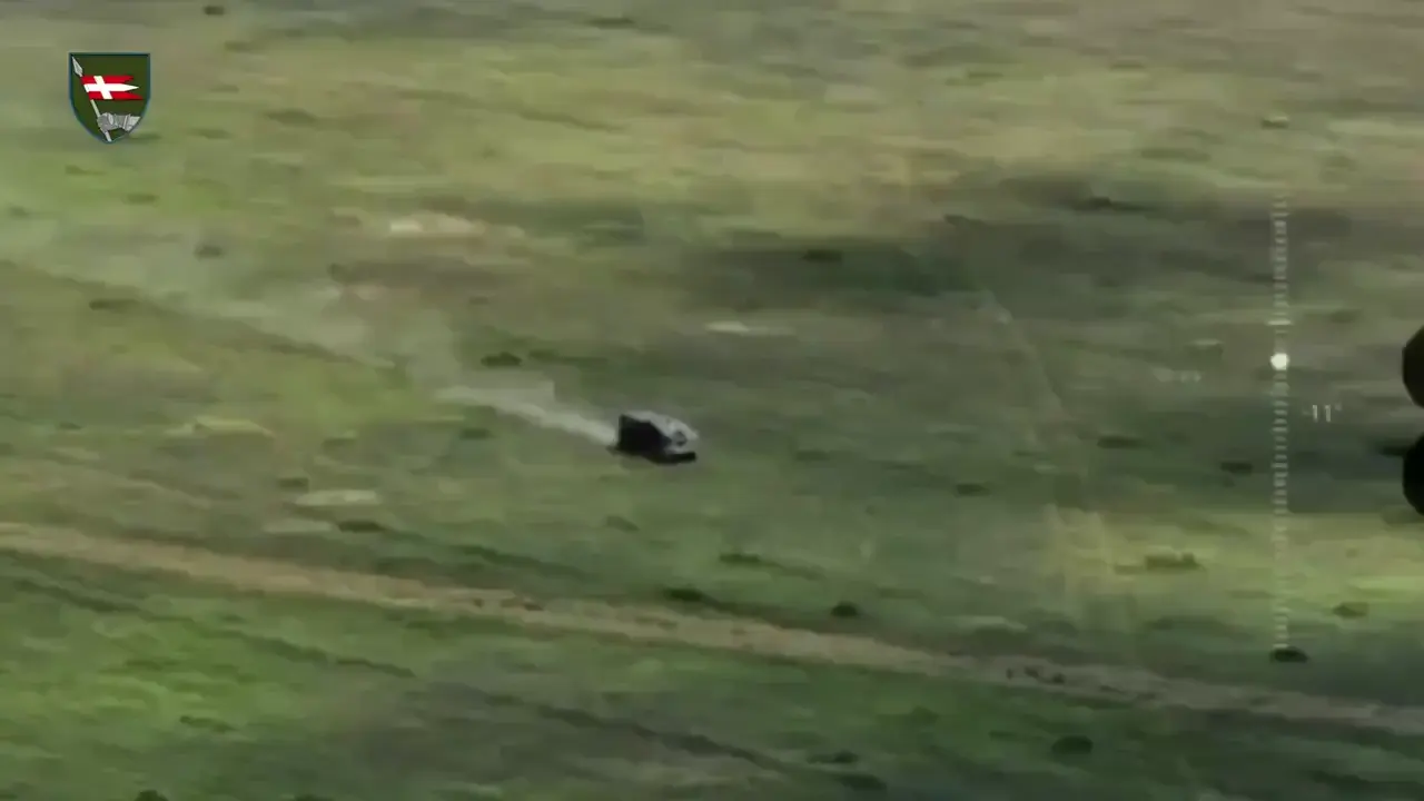 A Russian MTLB carrying infantry hits a mine and Ukrainian drones finish it off
