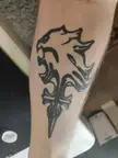 FF8 Tattoo- on my forearm. Brother did it, he's a tattoo artist.