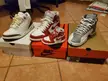 My recent purchases. Wish the QC on the Dark Mochas we're better, but the cream lace swap gives this sneaker a great look!