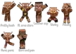 Minecraft Piglin concept variants (Piggy guys)
