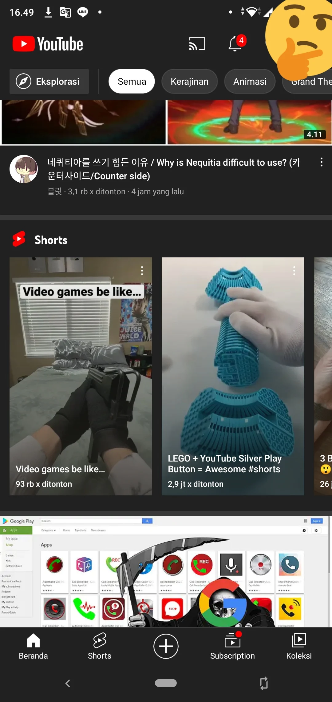 Just a normal day on YouTube Shorts...