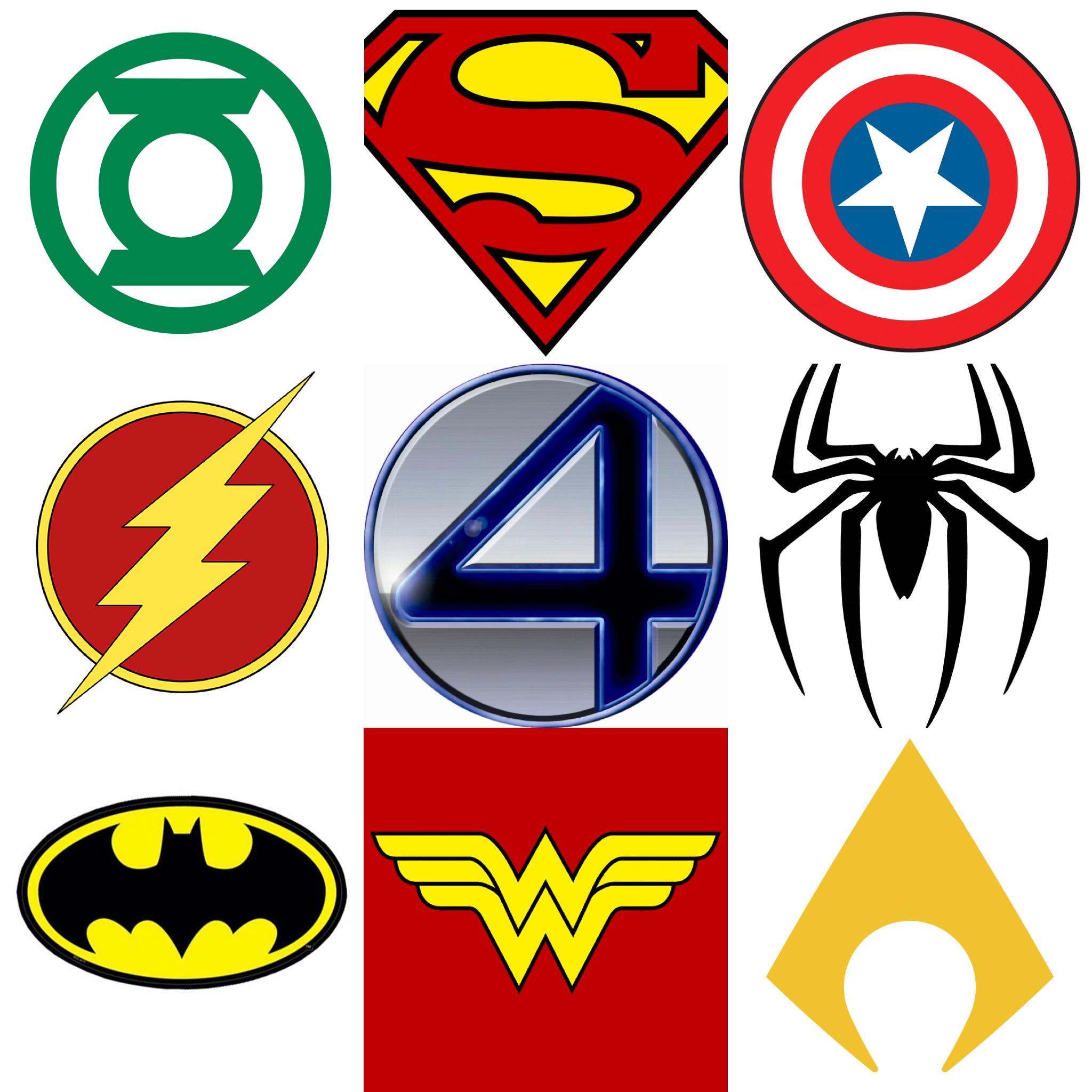 Superhero Logo R What is the most iconic superhero logo of all time? And which one is ...