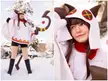 Kazuma, Zazuma! Can I use explosion on those snow sprites? Megumin cosplay by Murrning_Glow
