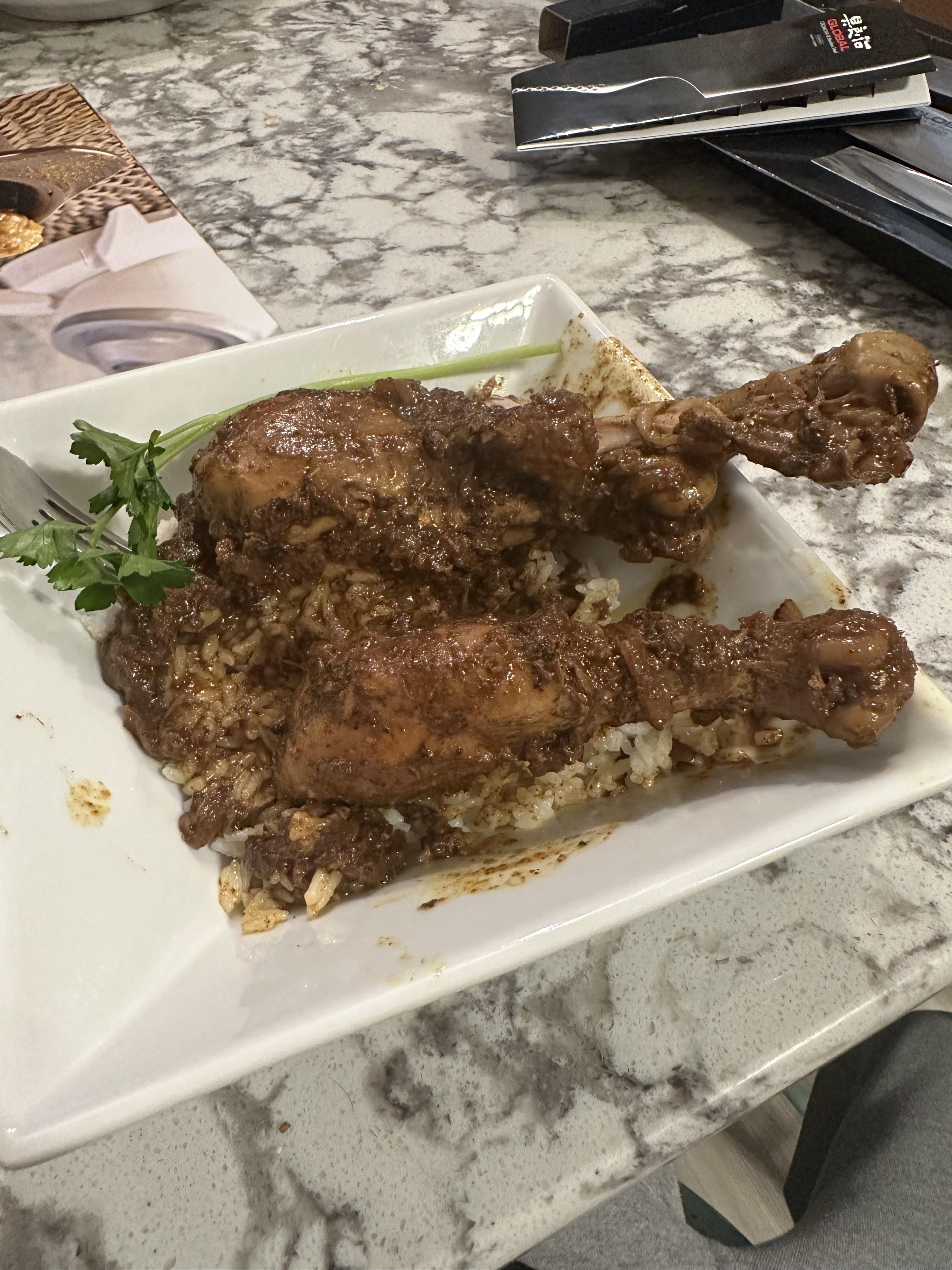 [homemade] chicken curry over rice