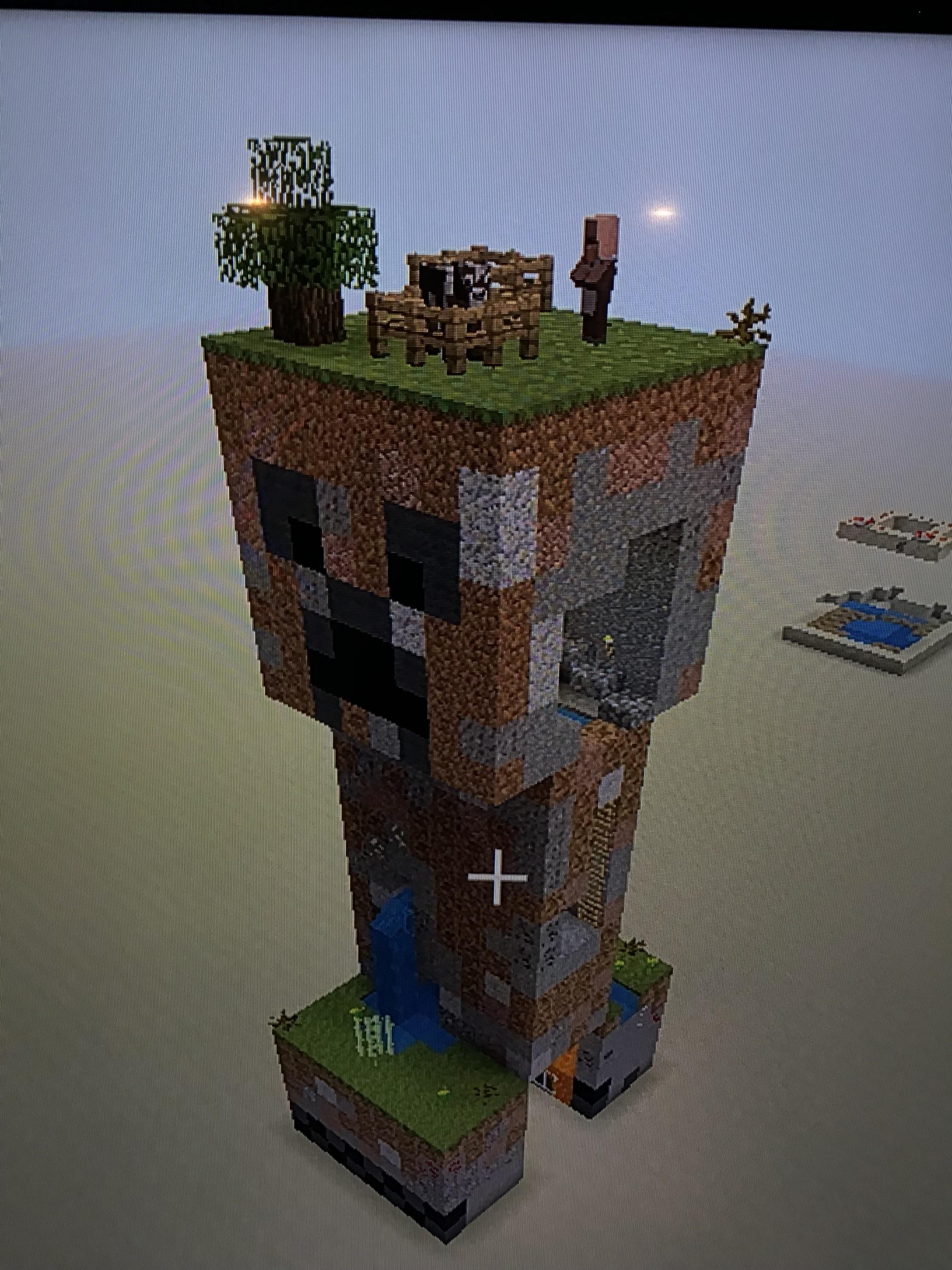 Minecraft creeper poster, in Minecraft. | Scrolller