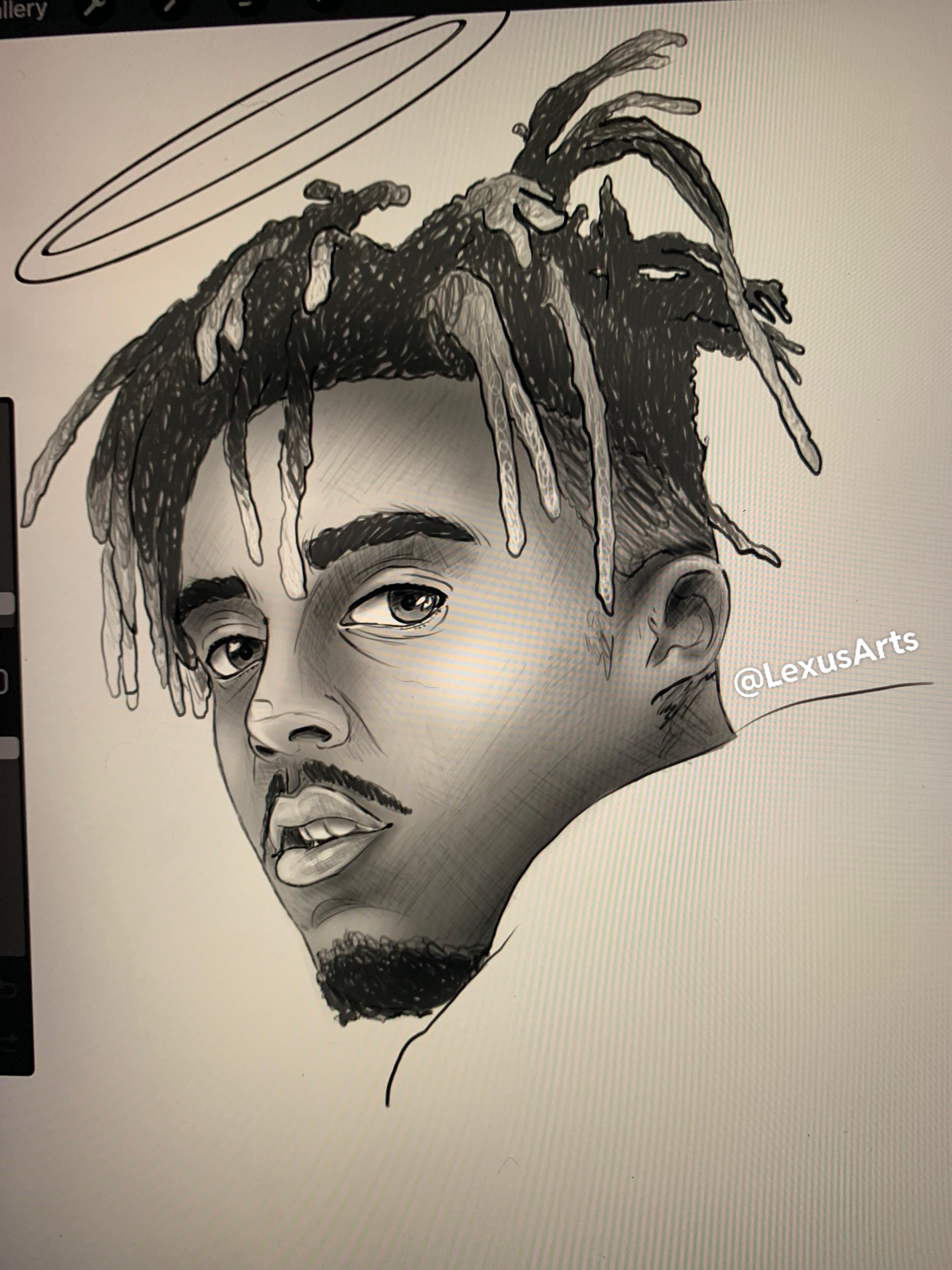 Wrld Drawing Rapper Juice Juice WRLD Drawing | Scrolller