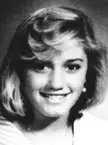 Gwen Stefani yearbook photo in the 80s.