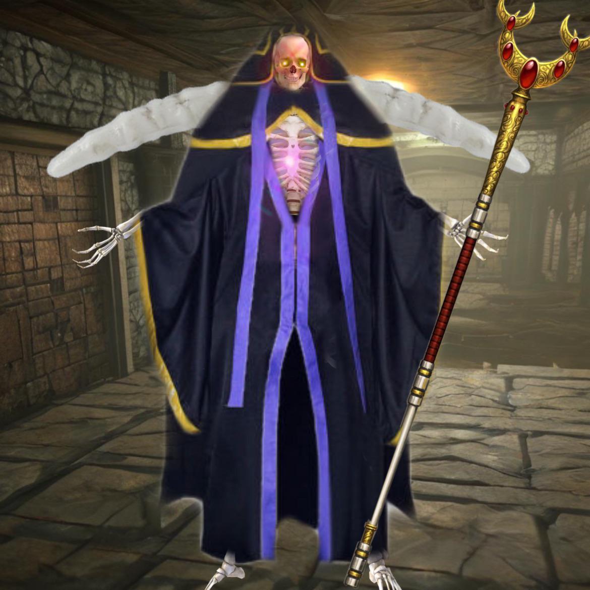 Decided to make a real ainz on PicsArt. Is it good?