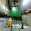 There is a website where an AI creates an artwork based on text, this was the result on Half-Life