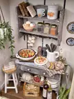 Miniature kitchen scene by @etherealartiste