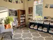Back to school classroom library coziness