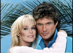 80s actress Catherine Hickland was married to actor David Hasselhoff. He played the role of Michael Knight in the TV show Knight Rider. They divorced in 1989 and in 1992, she married actor......Michael Knight. Weird.