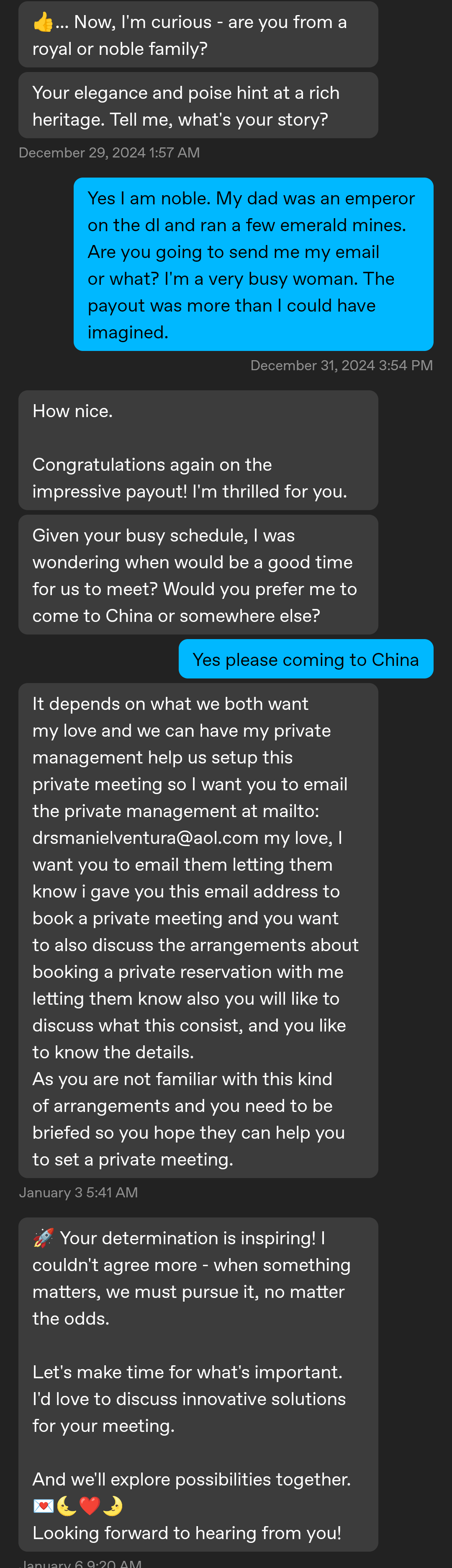 Scambaiting an Elon Musk romance scammer via chat messages and profile pictures