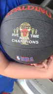 My son's basketball was made between the 5th and 6th Bulls NBA championships