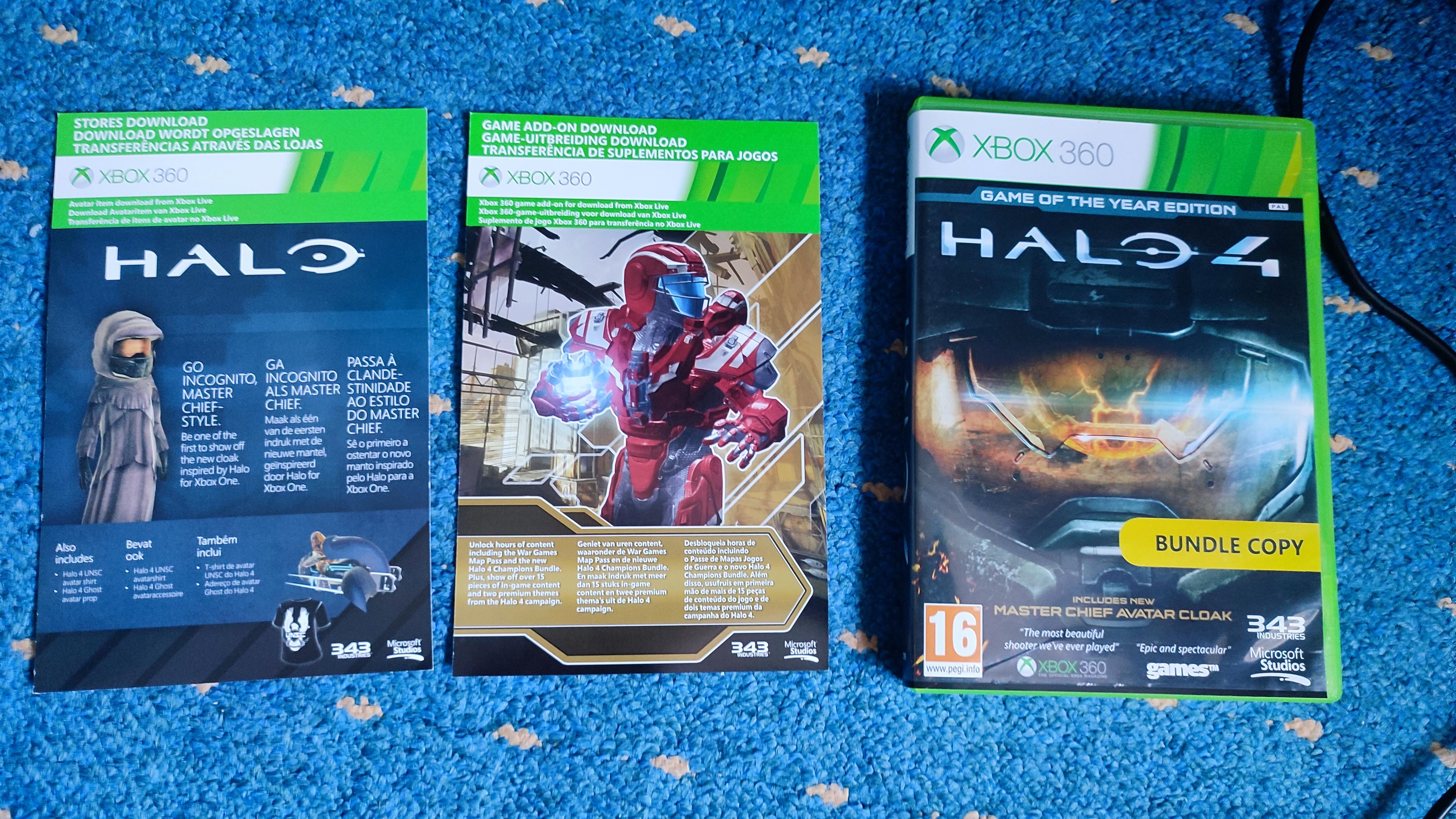 I had a copy of halo 4 that came with my childhood Xbox 360, it came ...