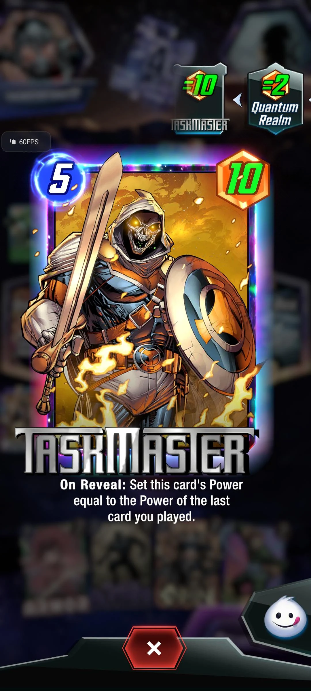 For anyone wondering: taskmaster doesn't have its power changed in ...