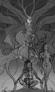 Gods Are Real (Cyberpunk Norse Gods) WIP By Me