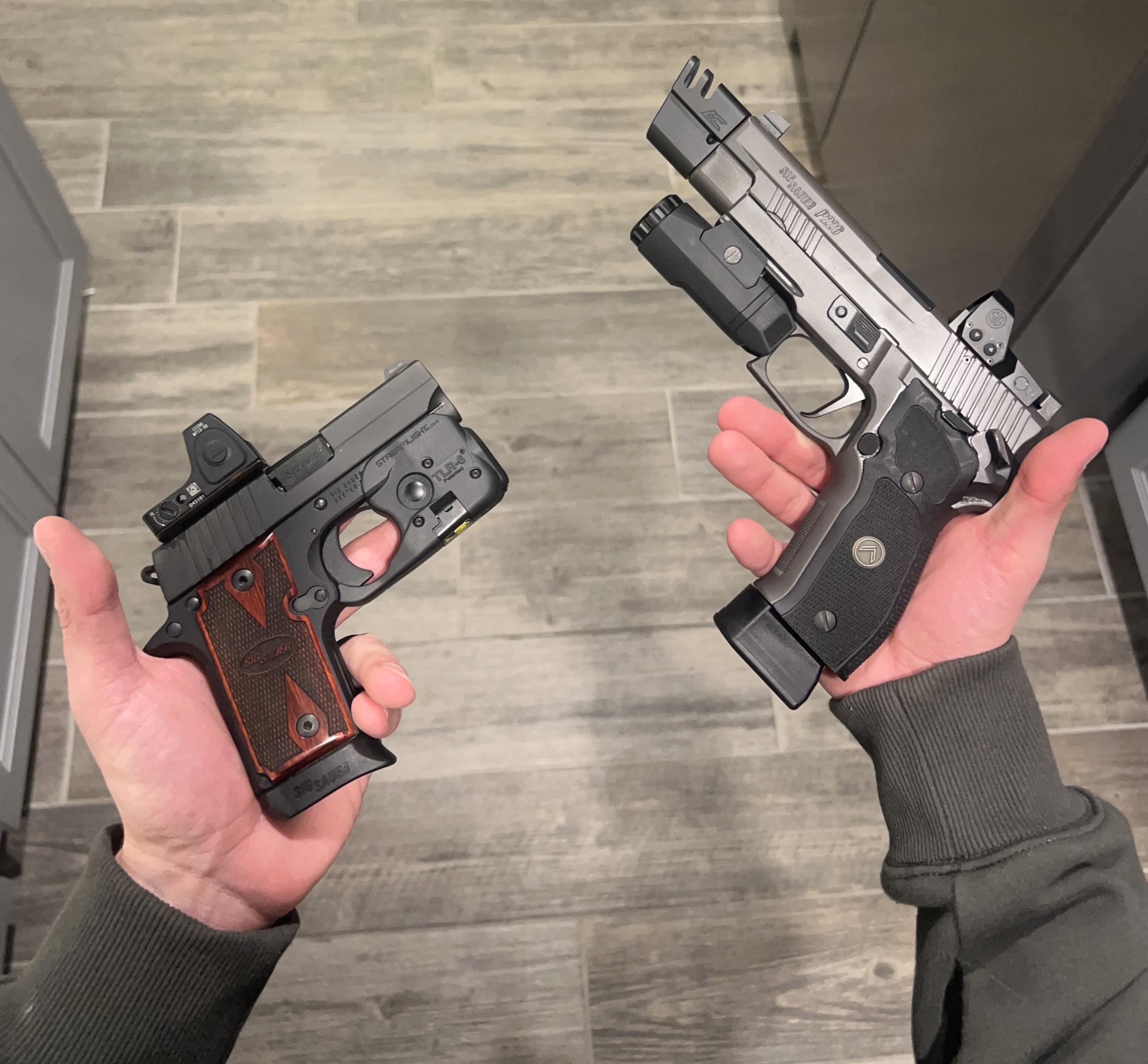 Biggest vs smallest pistols