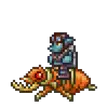 Terraria Goblin Scout Riding On A Giant Antlion Charger