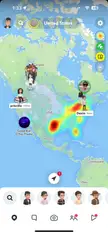 Hotmap on Snapchat after the eclipse