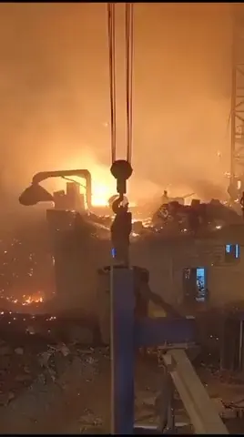 Accident at a steel plant in Gujarat, India