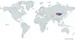 Mongolia map from mapchart