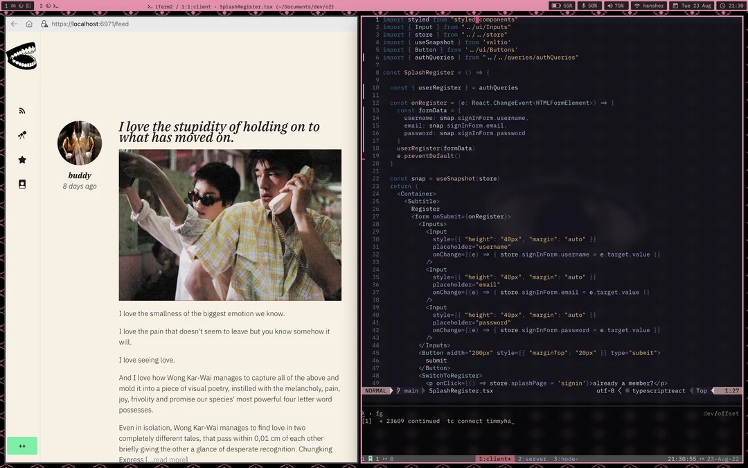 [yabai] WIP macos rice, pink is the only acceptable color to me | Scrolller
