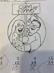 My sons math worksheet