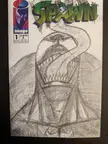Sketch. Venom on Spawn #1 blank cover