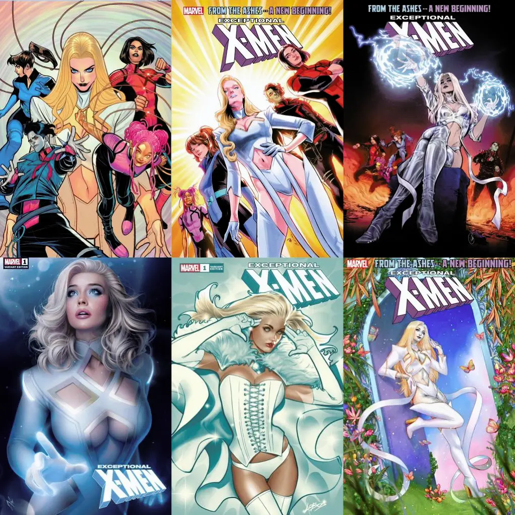 All Emma Frost variants for Exceptional X-Men #1