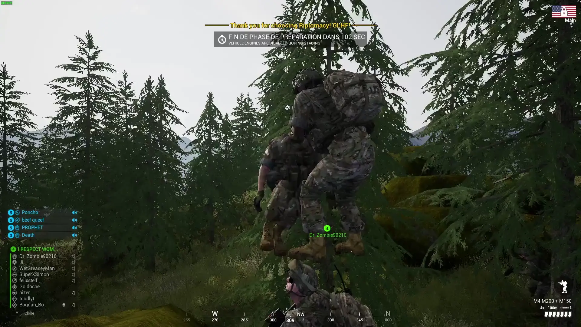 American soldier performing the prisiadki (Mestia region, 2024)