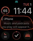 Anyone getting this Now Playing complication bug on WatchOS 11?