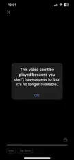 Apple TV library won’t play on phone