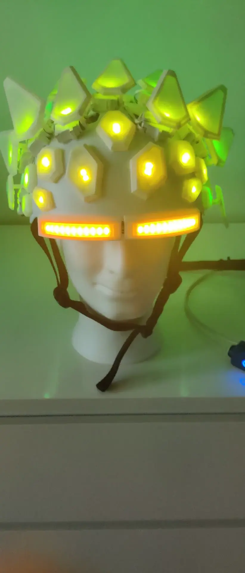Arduino powered headdress inspired by the Jamiroquai Automaton hat 