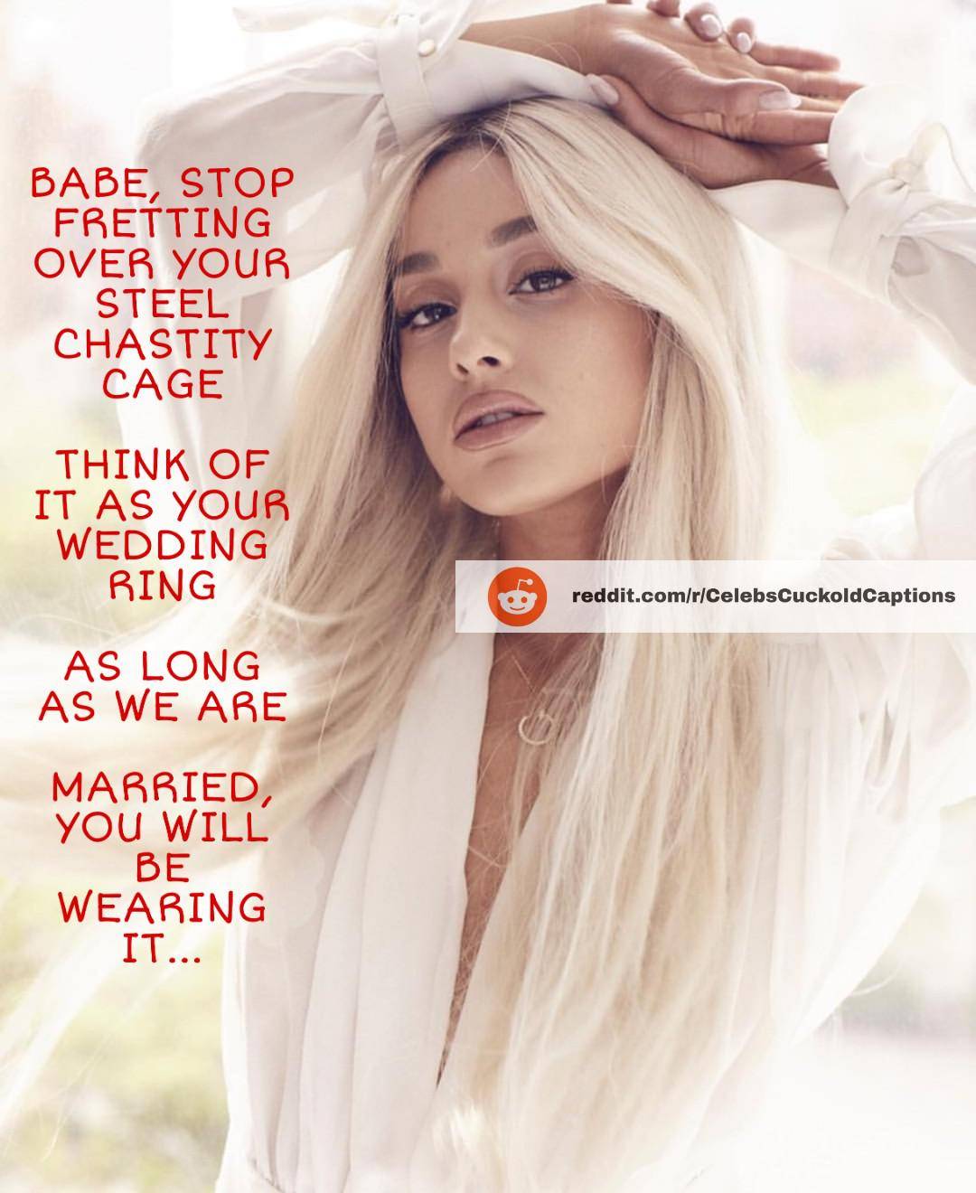 Ariana Grande Femdom Chastity Caption | Scrolller